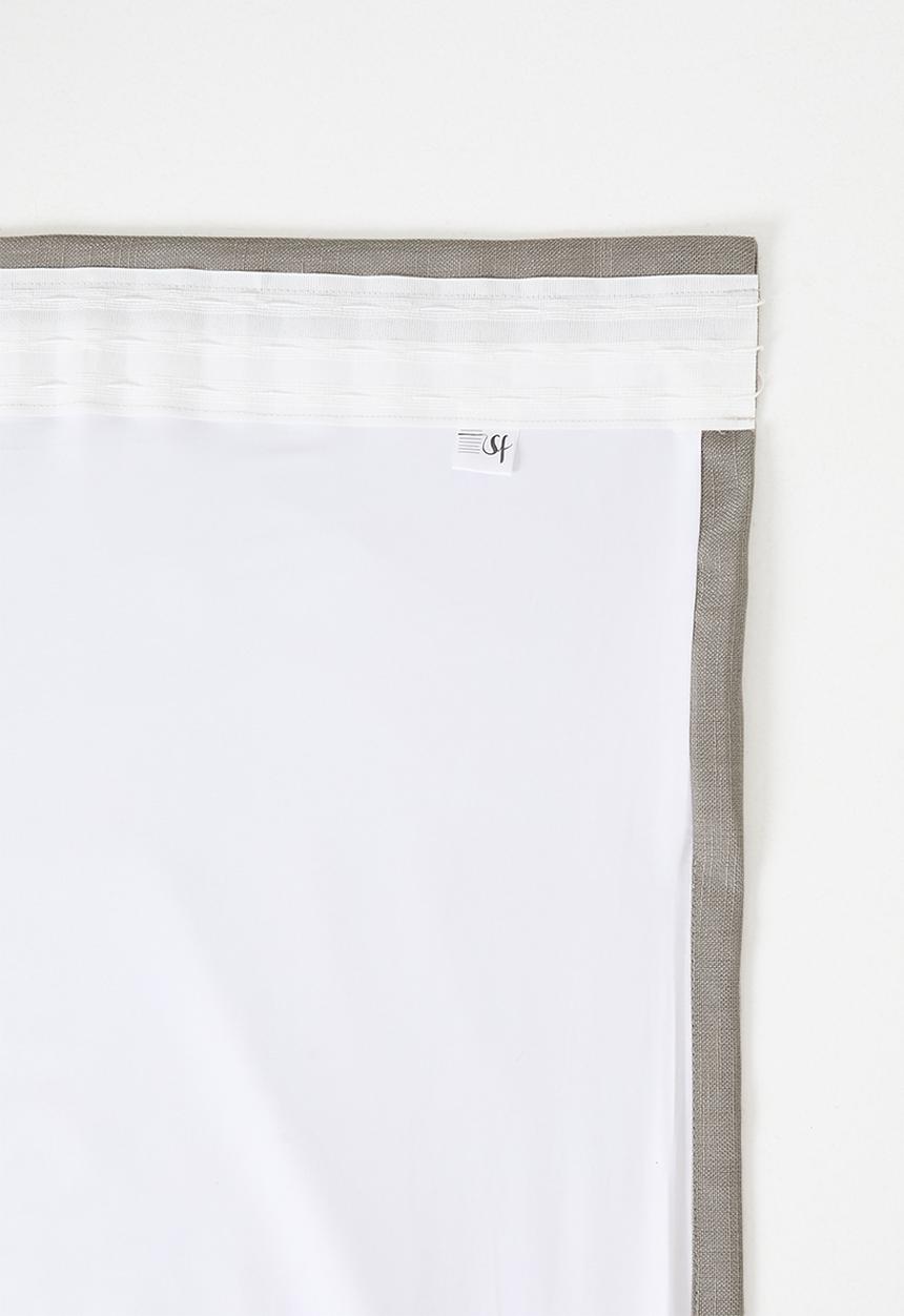 Sixth Floor - Lux Slub Lined Curtain Taped - Natural