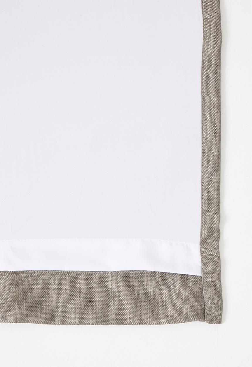 Sixth Floor - Lux Slub Lined Curtain Taped - Natural