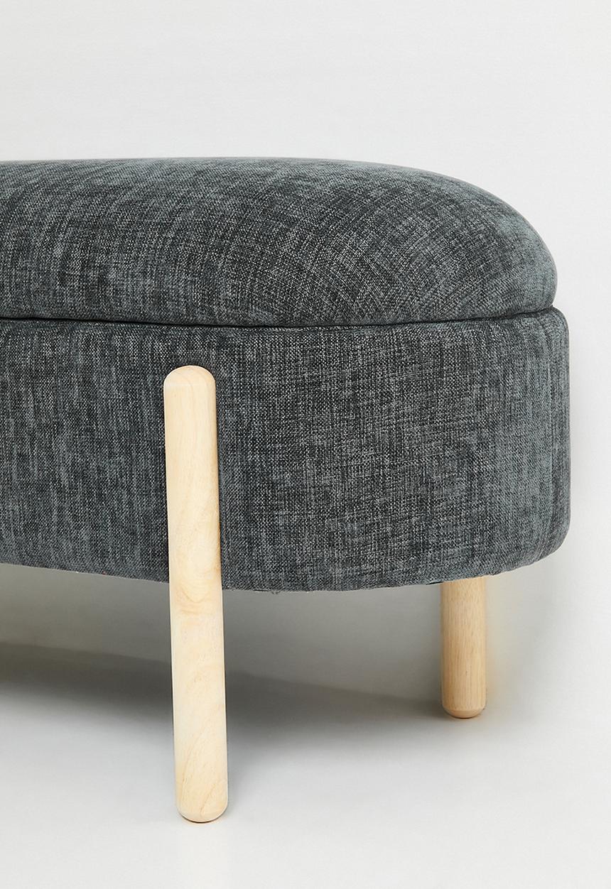 Sixth Floor - Gianna Storage Ottoman - Charcoal