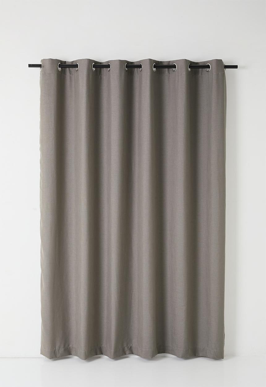 Sixth Floor - Lux Slub Lined Curtain Eyelet - Natural