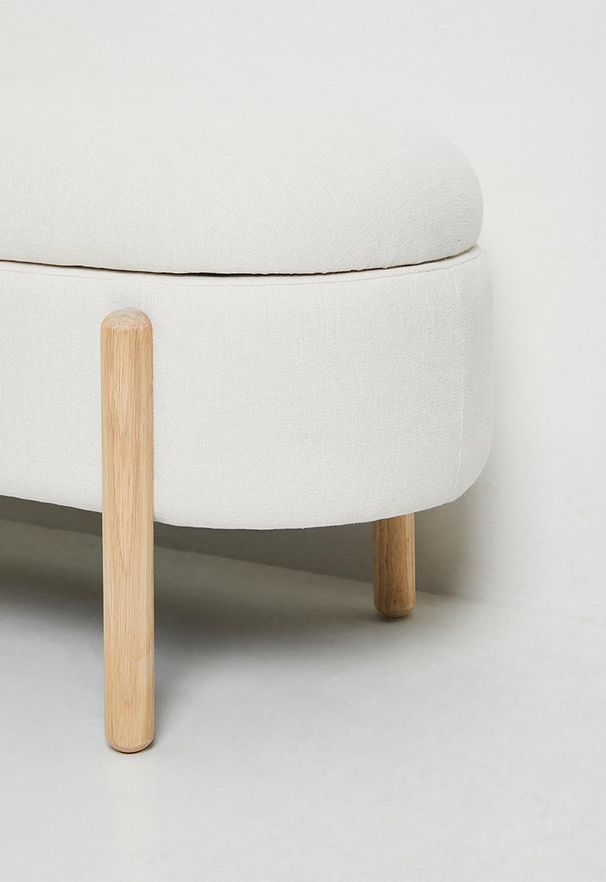 Sixth Floor - Gianna Storage Ottoman - Natural