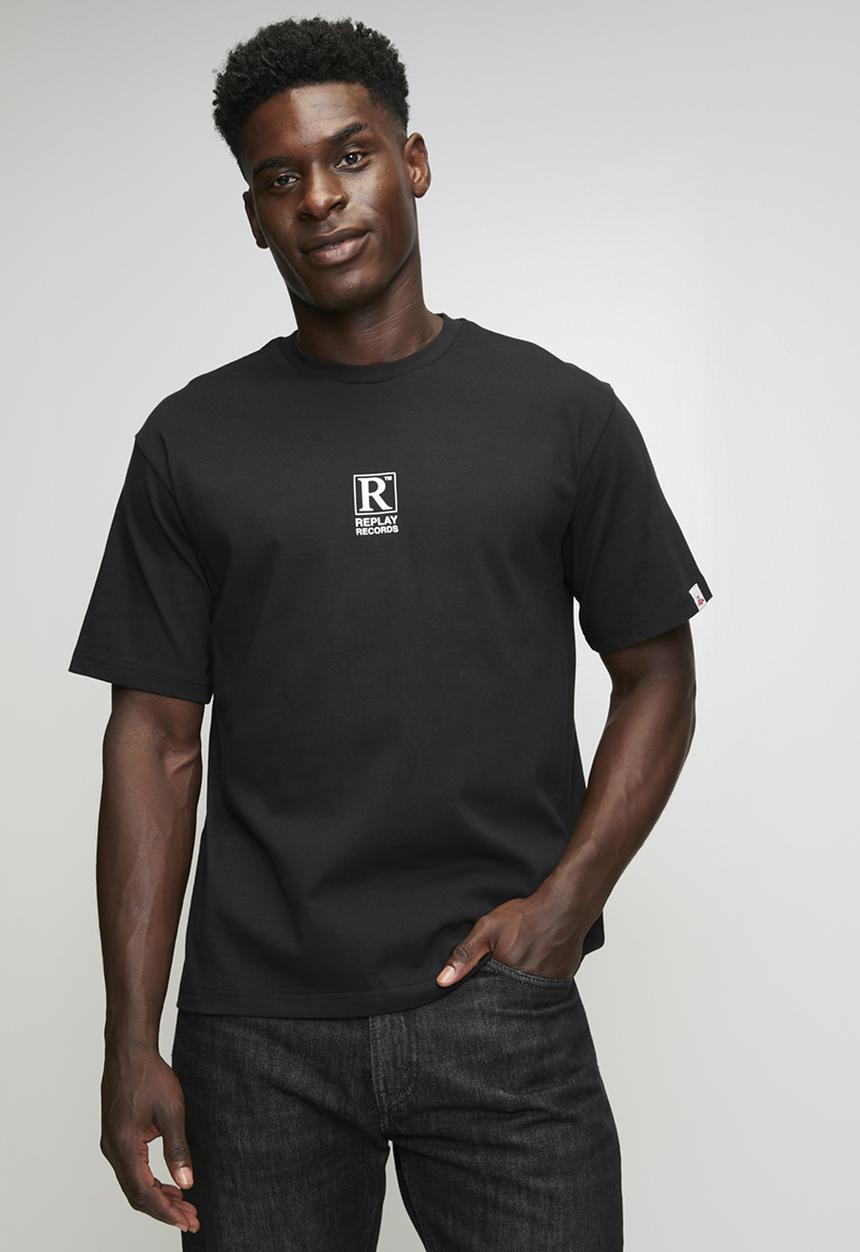 Replay - Combed heavy cotton jersey - black 