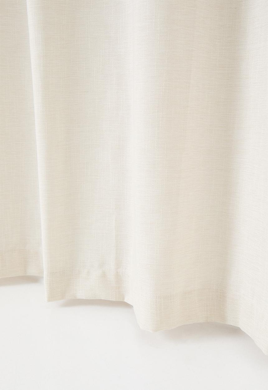 Sixth Floor - Lux Slub Lined Curtain Eyelet - Ivory