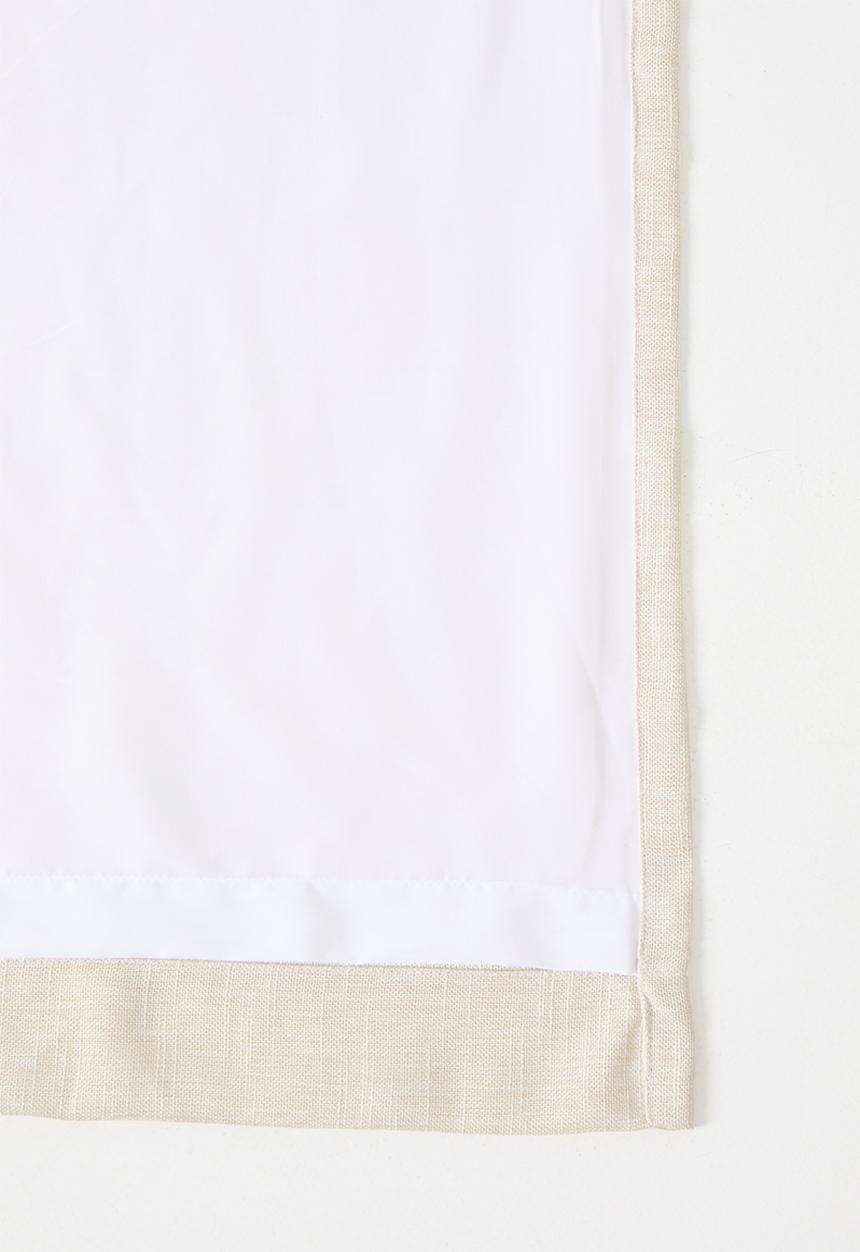 Sixth Floor - Lux Slub Lined Curtain Eyelet - Ivory