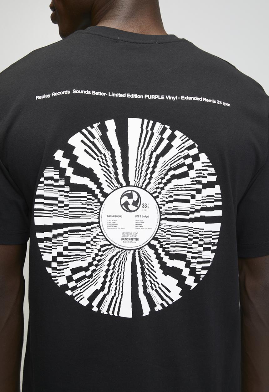 Replay - Combed heavy cotton jersey - black 
