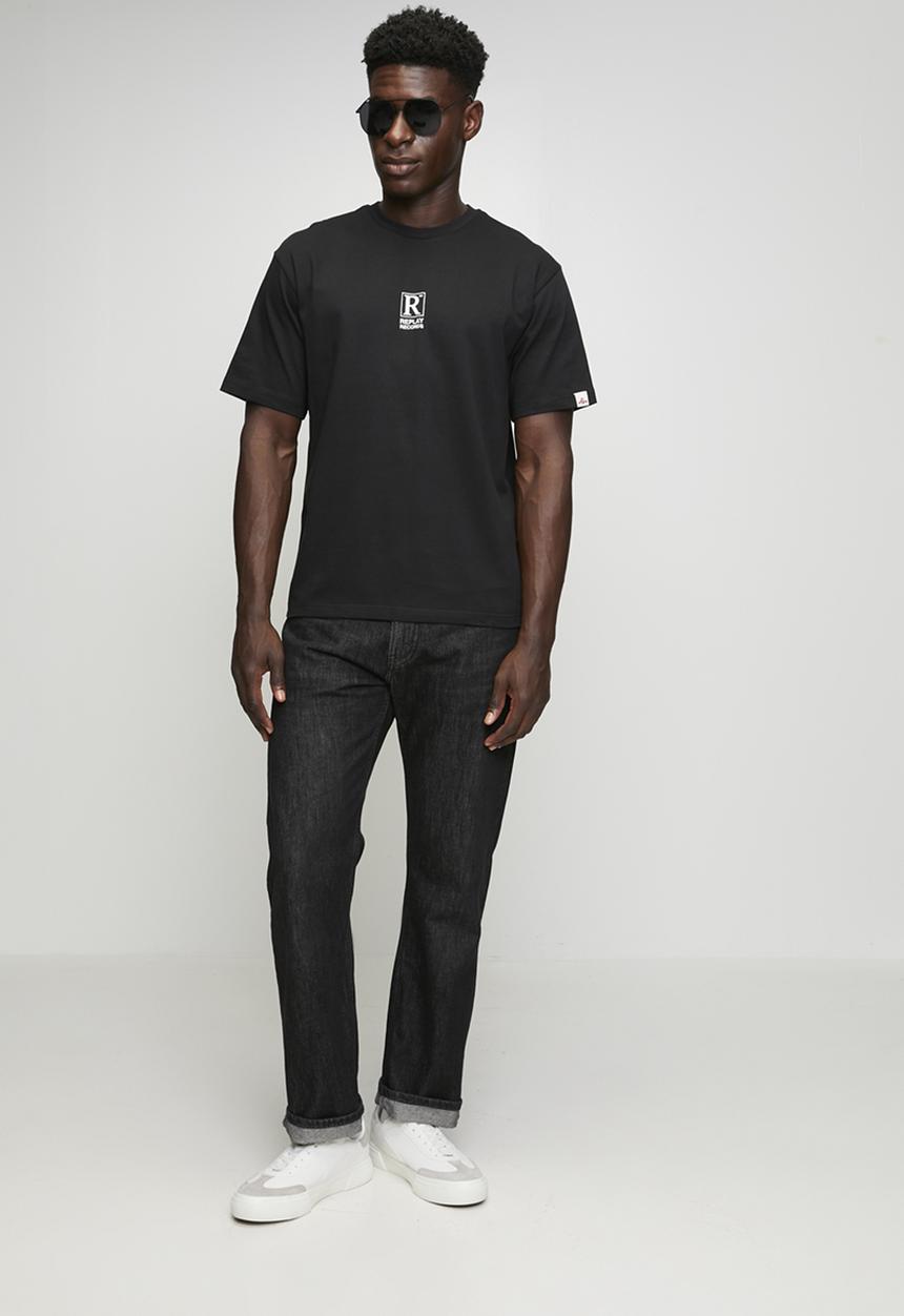 Replay - Combed heavy cotton jersey - black 