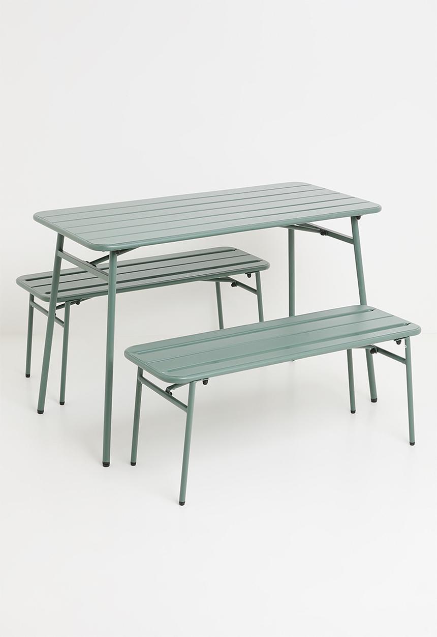 H&S - Stoneleaf Outdoor Set of 3 - Green