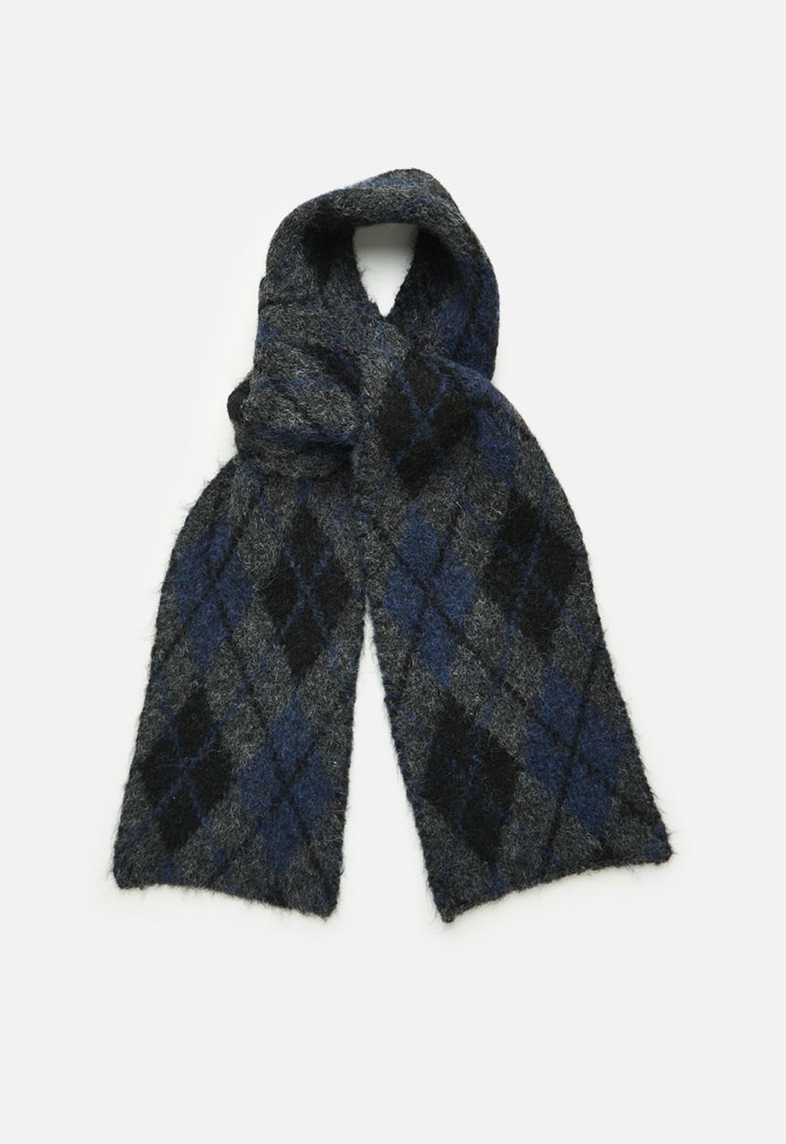 MANGO - Rombos scarf - blue