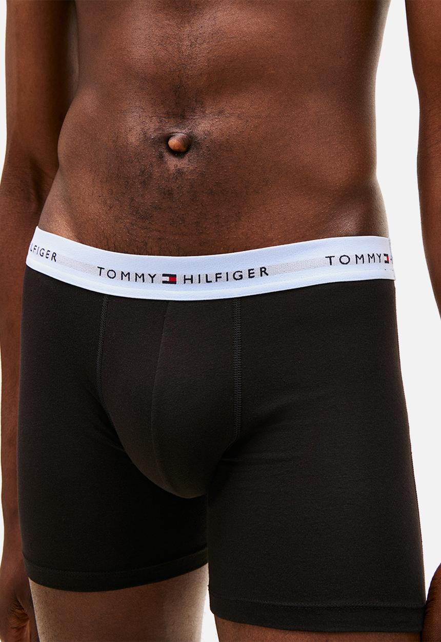 Tommy Hilfiger - 3 Pack Boxer Brief Waistband - Black