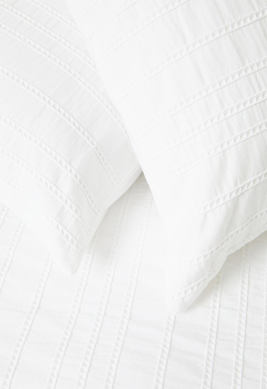 Sixth Floor - Cotton Waffle Duvet Cover Set White