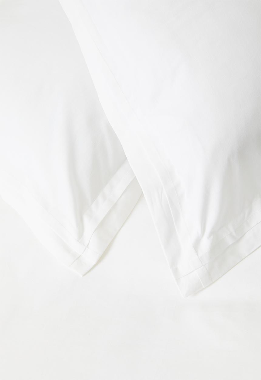 Sixth Floor - Cotton Percale Pleated Oxford Duvet Cover Set White