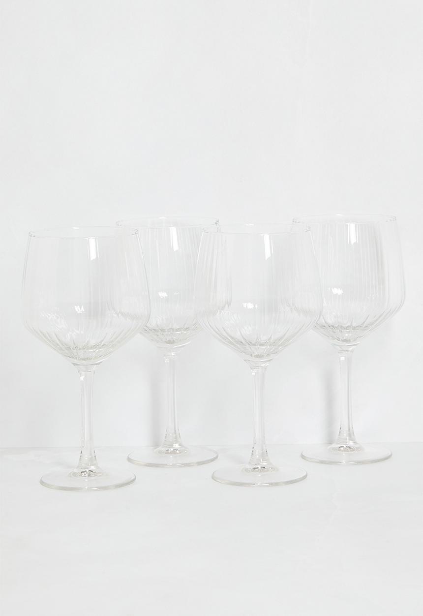 Excellent Houseware - Dip gin glasses set of 4 - Clear