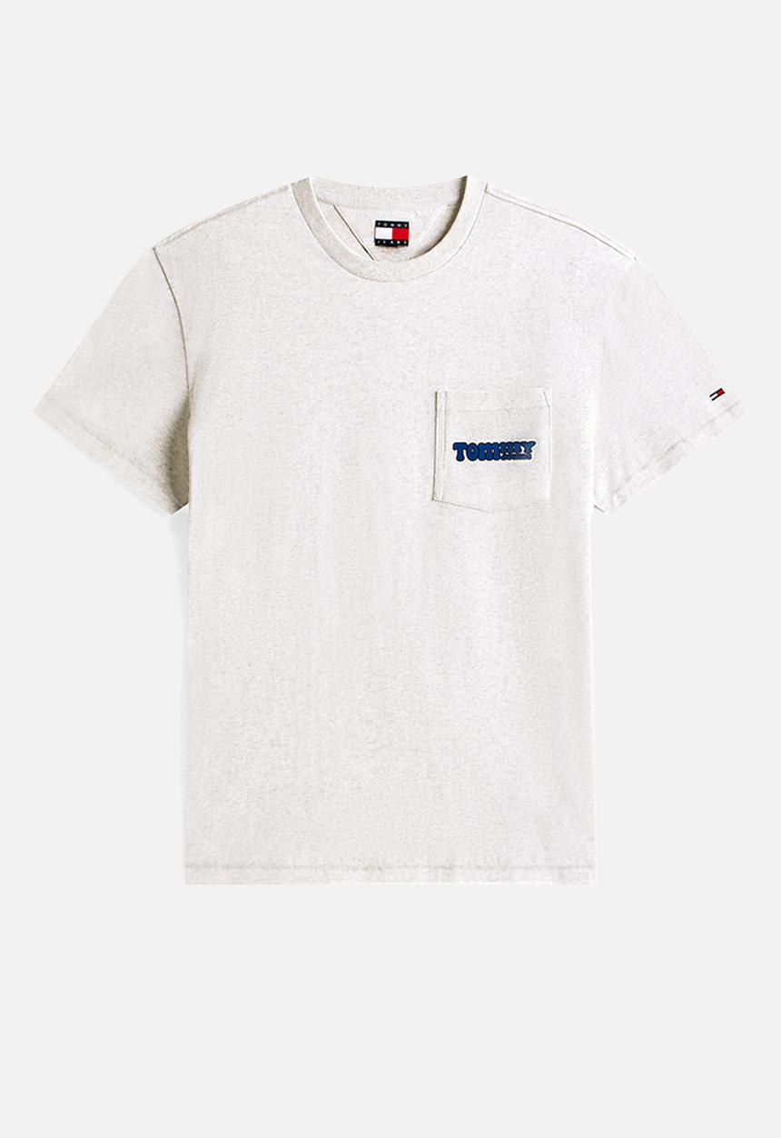 Tommy Hilfiger - Tjm Reg Font Play Backprint T-shirt Ext - Lt Grey Htr