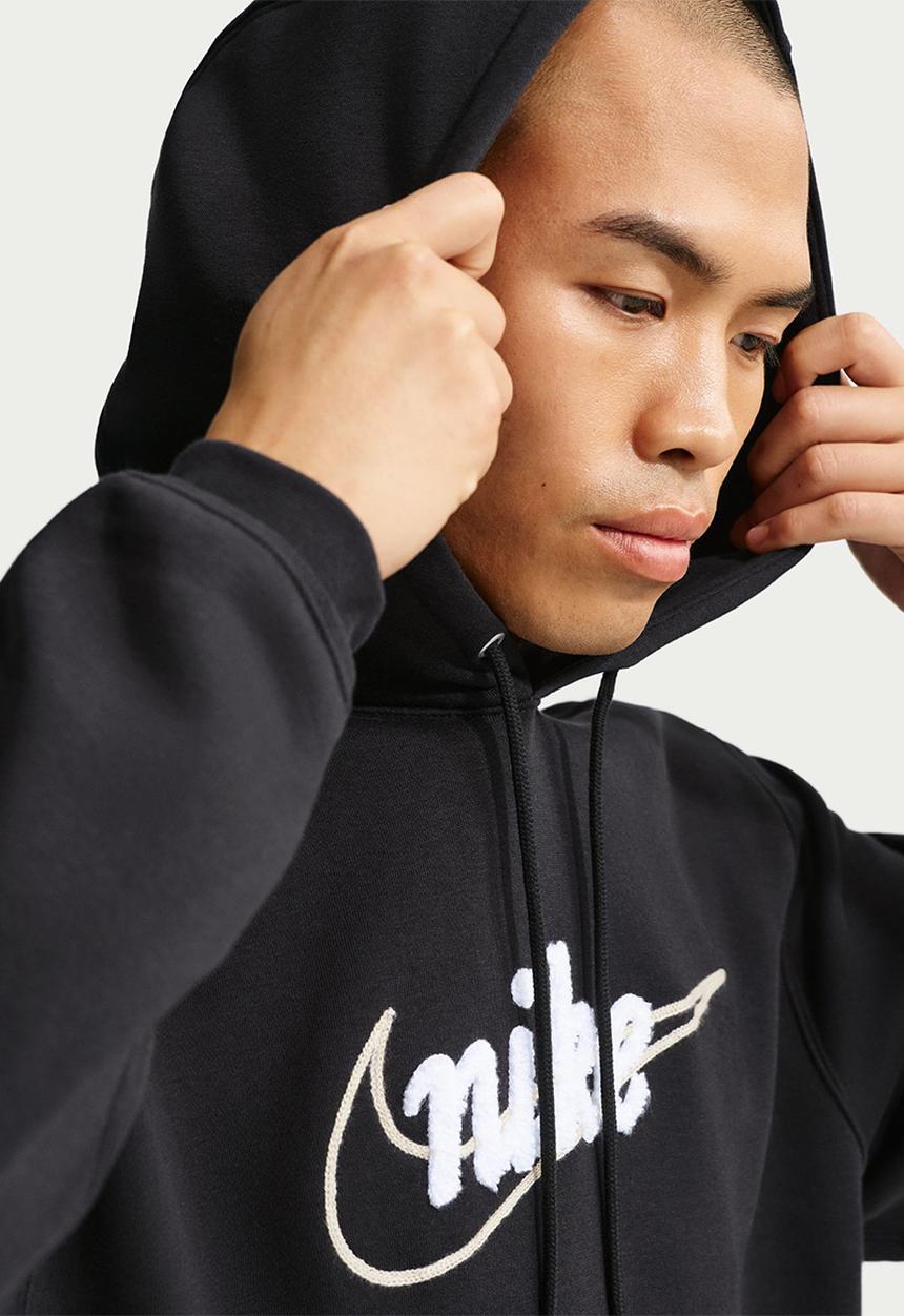 Nike - NSW Club Fleece Pullover CTB Hoodie  - Black