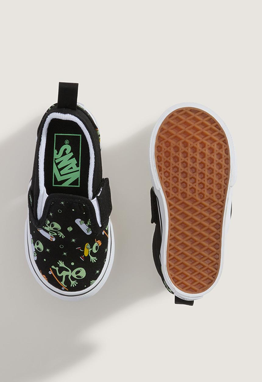 Vans - Slip - on v - black/green