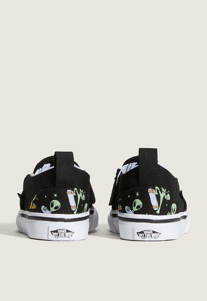 Vans - Slip - on v - black/green