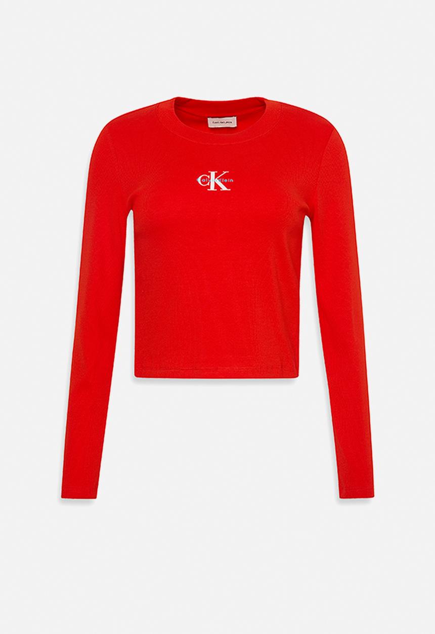 Calvin Klein - A- ls monogram baby tee - fiery red