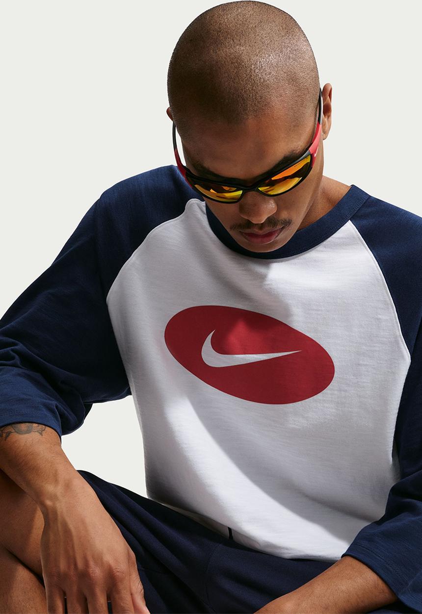 Nike - NSW Club 3/4 Raglan Reissue Top  - White