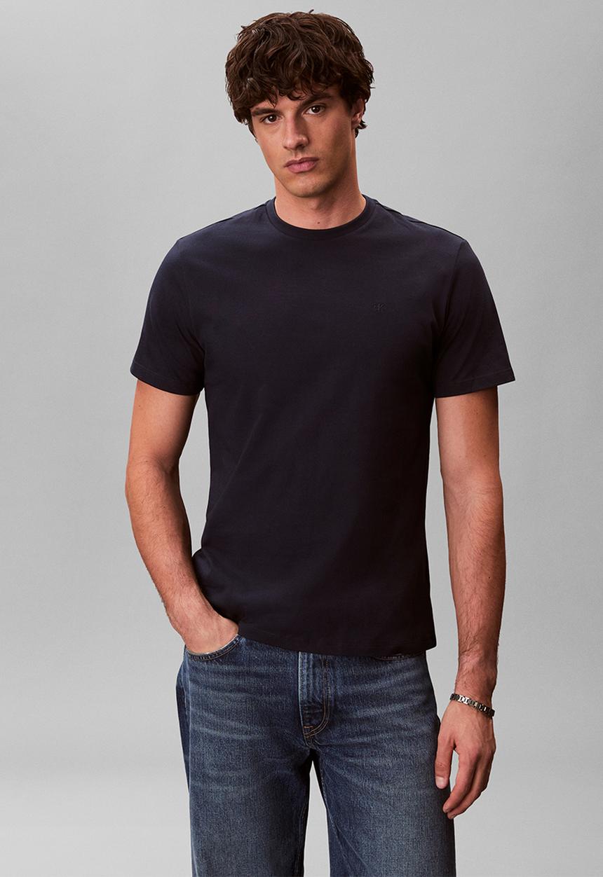 Calvin Klein - Short sleeve Classic Monogram Tee 2Pk - Dark Sapphire/Bright White