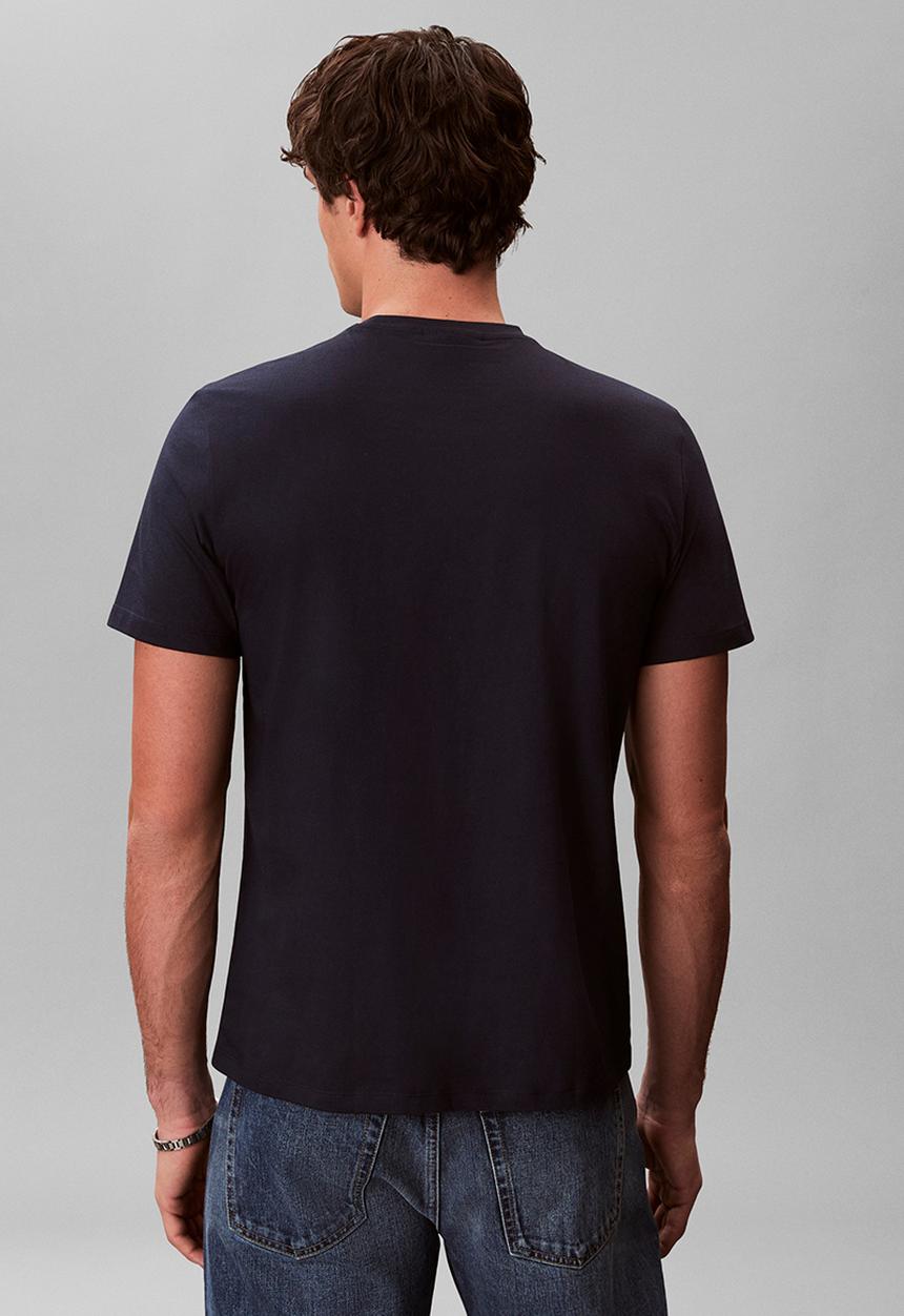 Calvin Klein - Short sleeve Classic Monogram Tee 2Pk - Dark Sapphire/Bright White