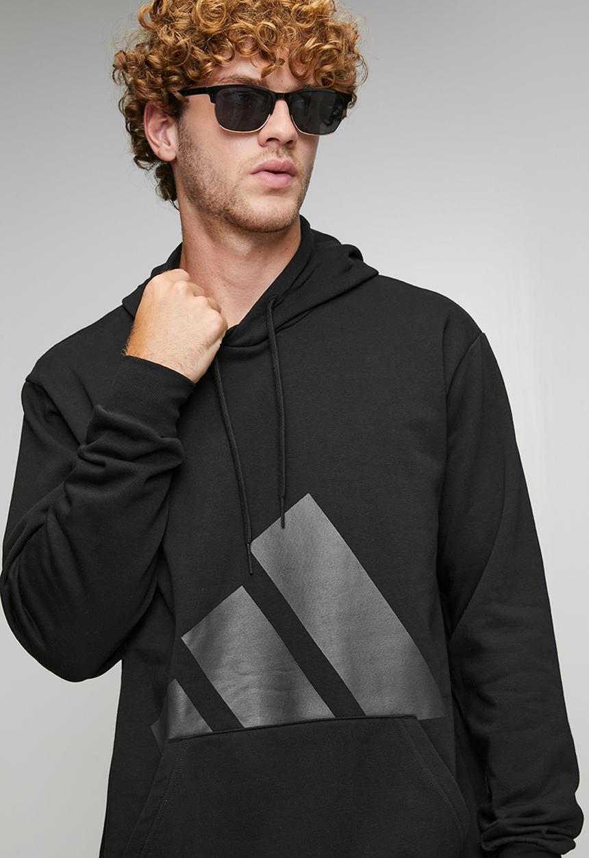 adidas Performance - Big Logo FL hoody - Black / tonal