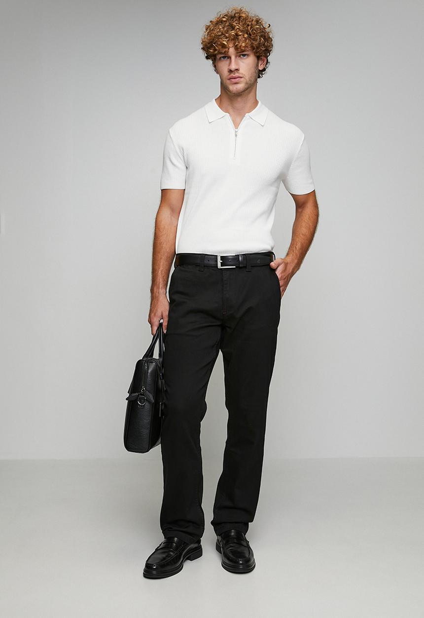 POLO - Adam Quarter Slant Straight Leg Denim - Black