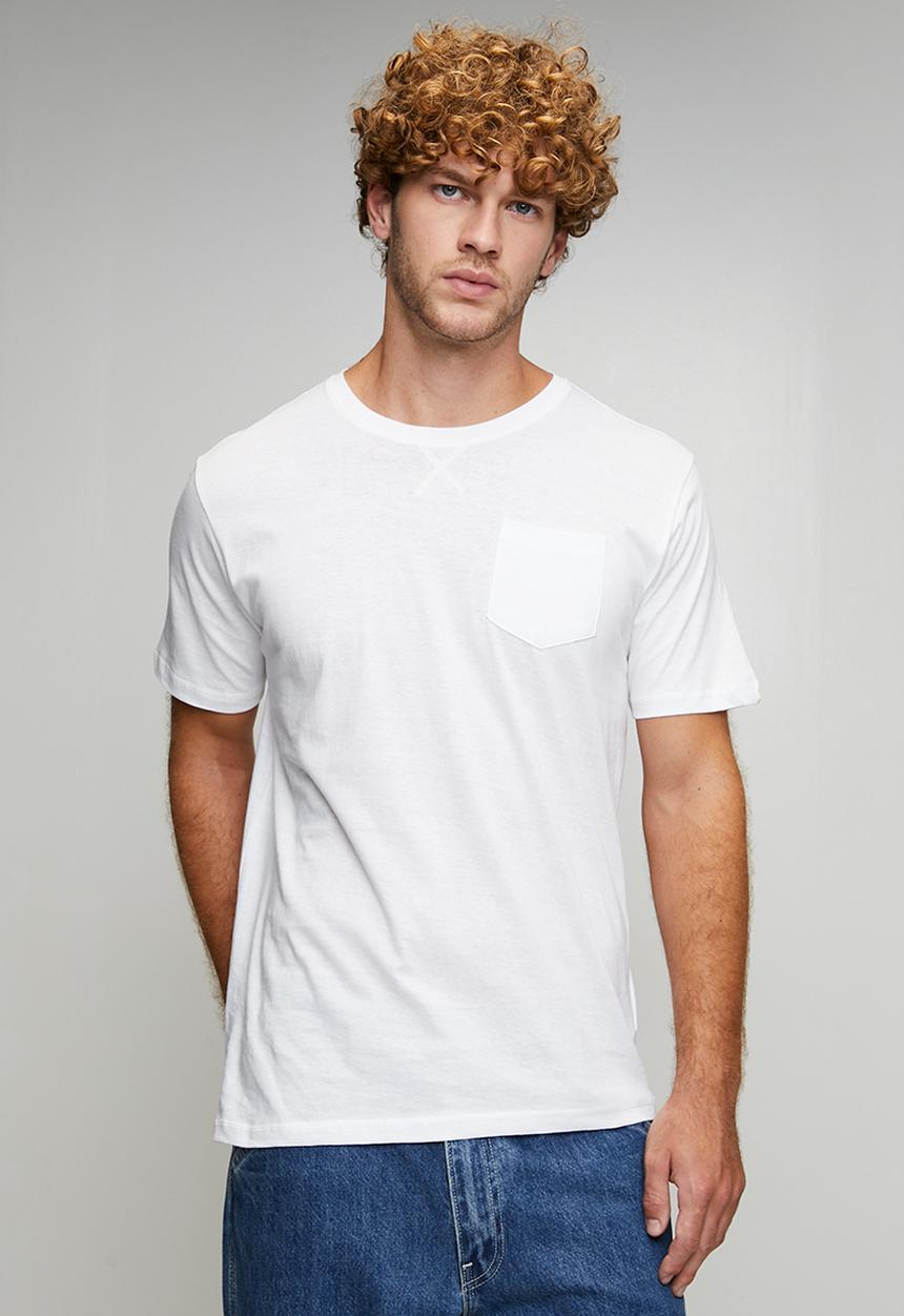 Brave Soul - Crew Neck T-Shirt - Optic White 
