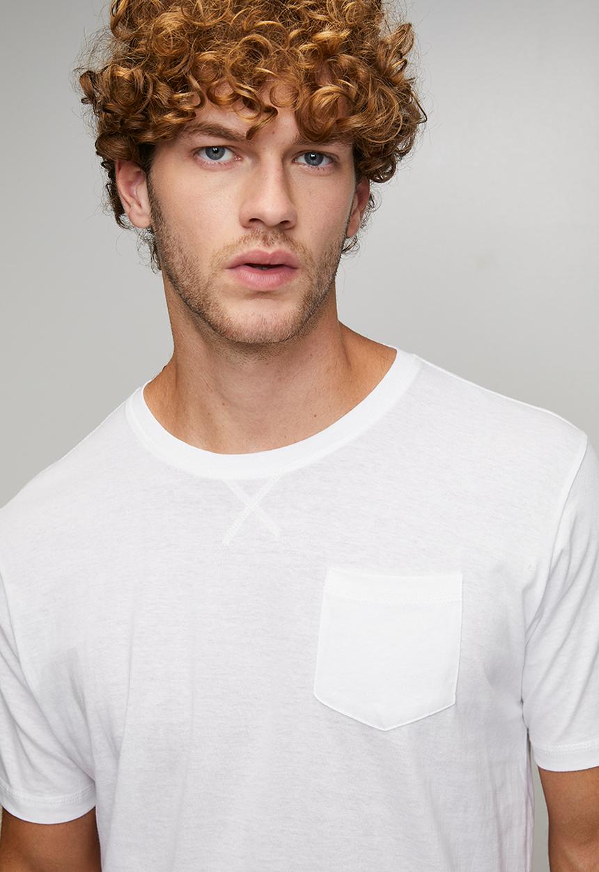 Brave Soul - Crew Neck T-Shirt - Optic White 