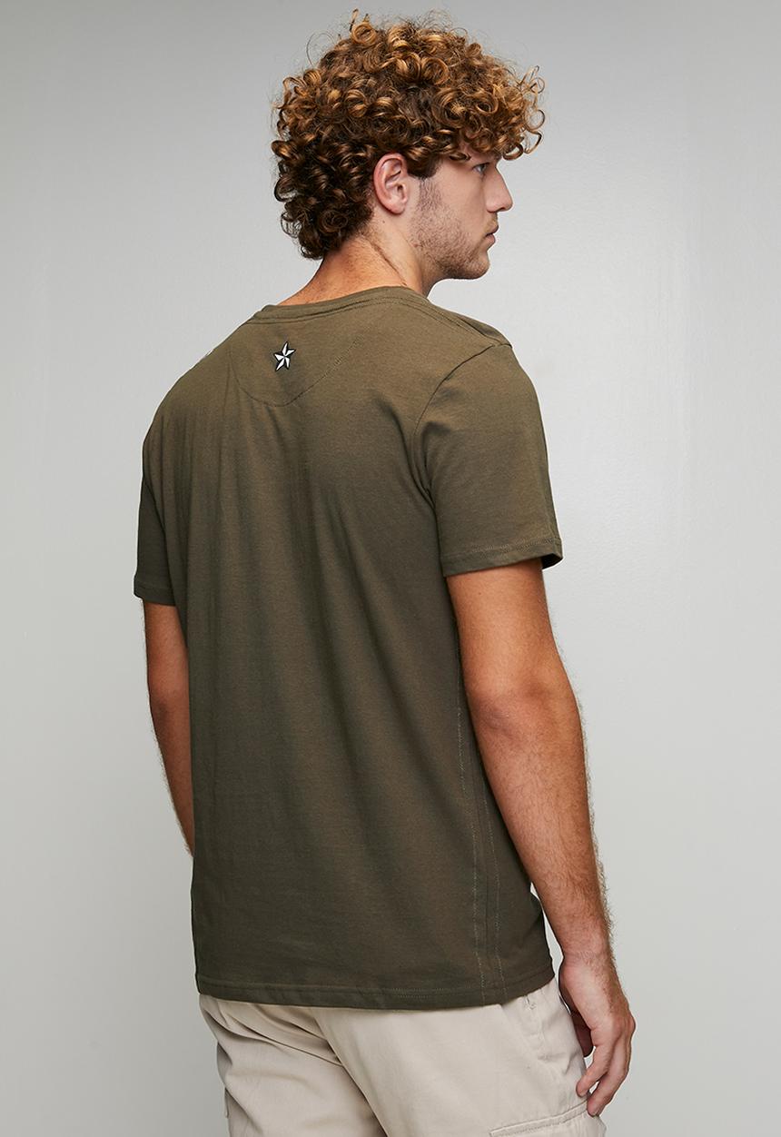 Brave Soul - Crew Neck T-Shirt - Khaki 