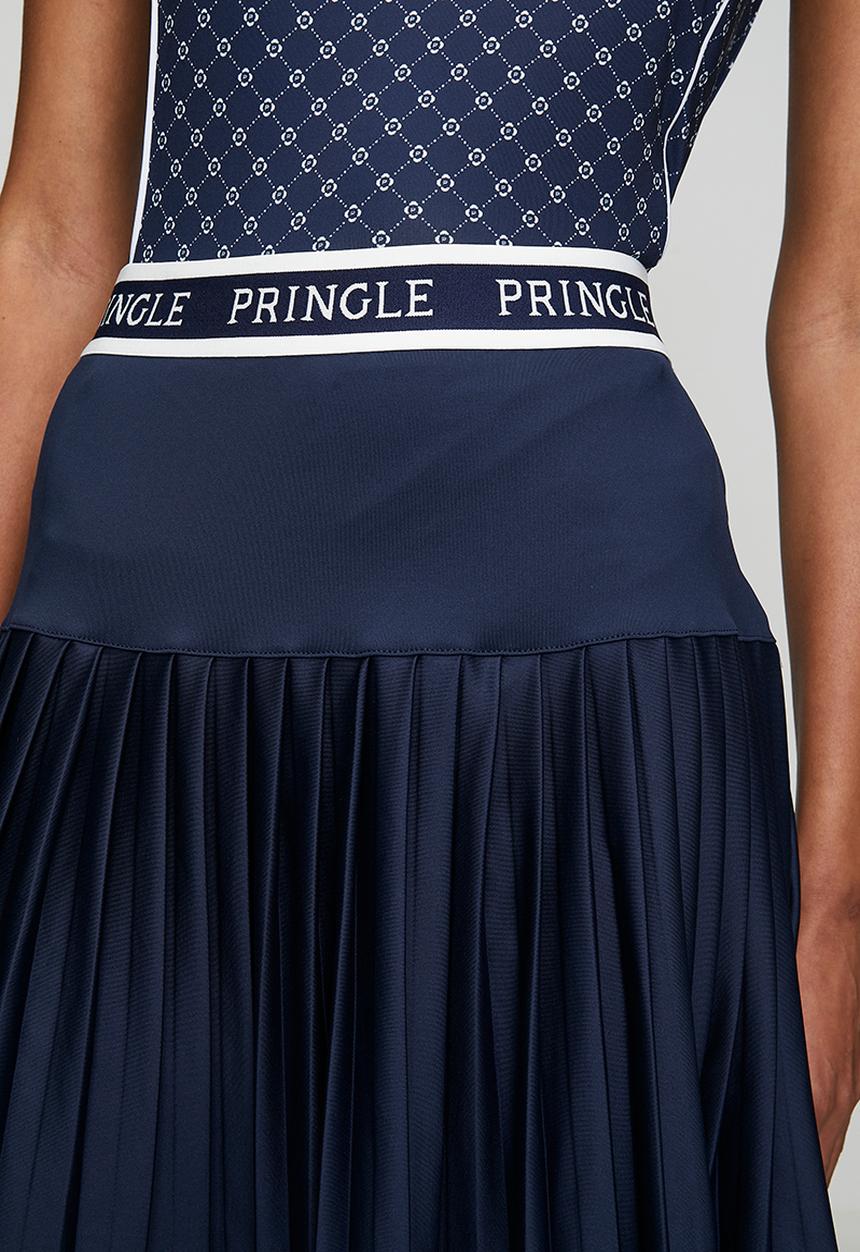 Pringle of Scotland - Pringle hariette pleated golf skort - navy