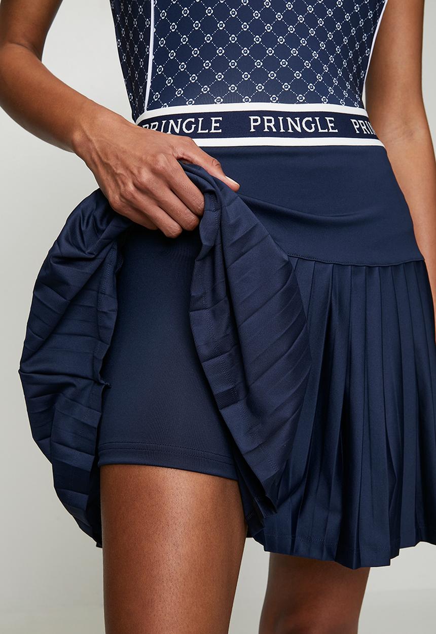 Pringle of Scotland - Pringle hariette pleated golf skort - navy
