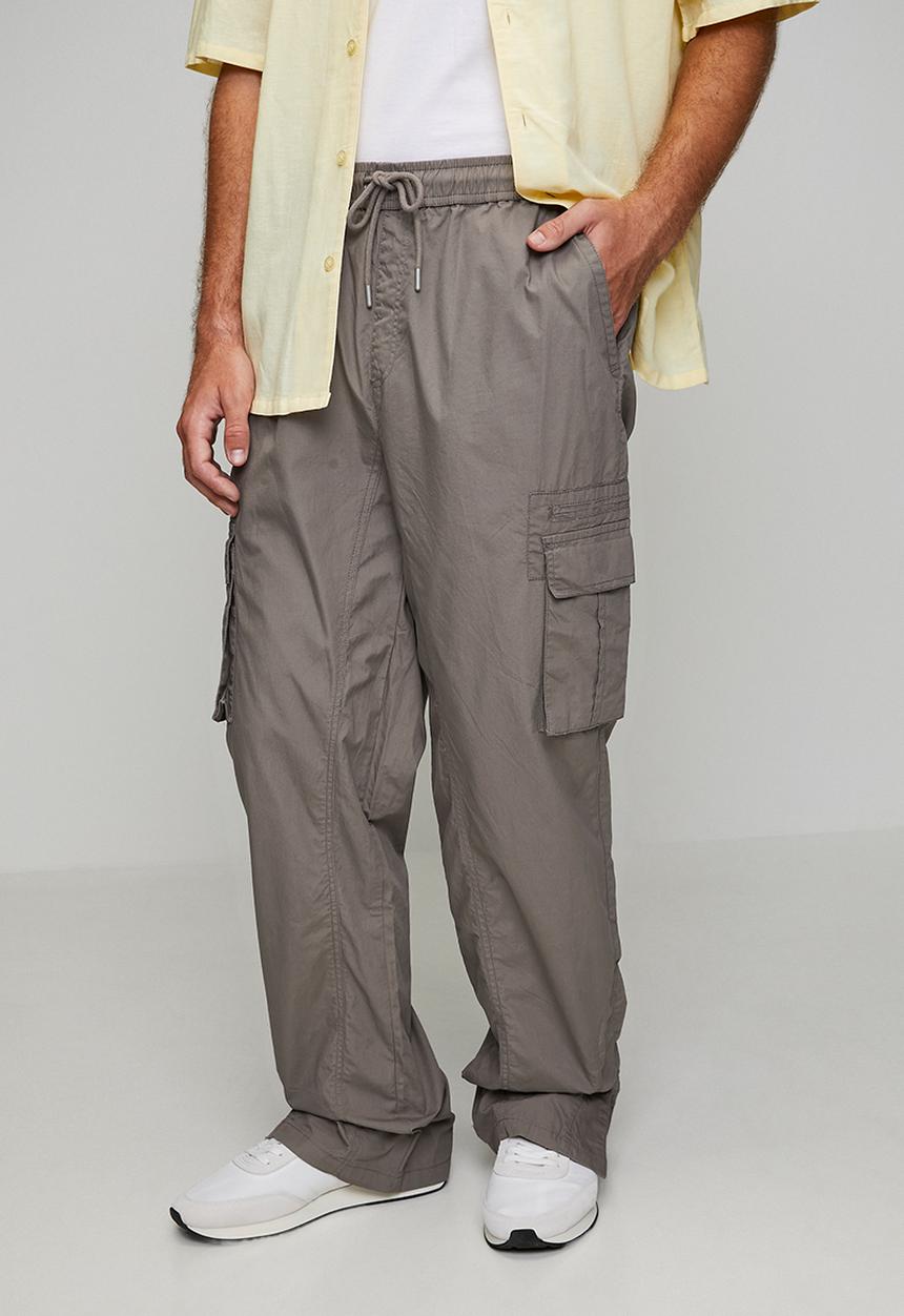 Brave Soul - Cotton Poplin Cargo Pant - Taupe