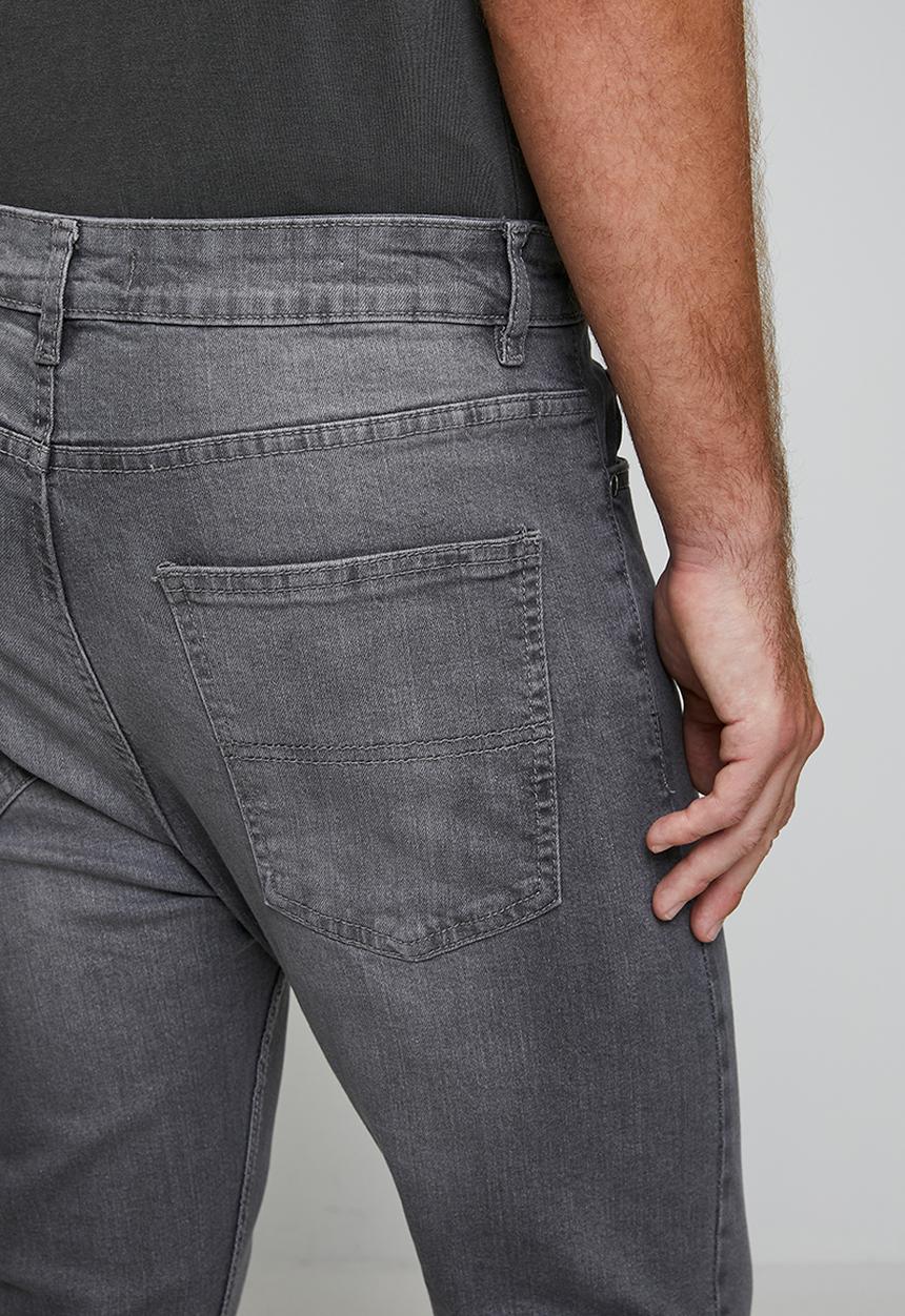Denim Crop Skinny Fit Jean - Grey Reg Length