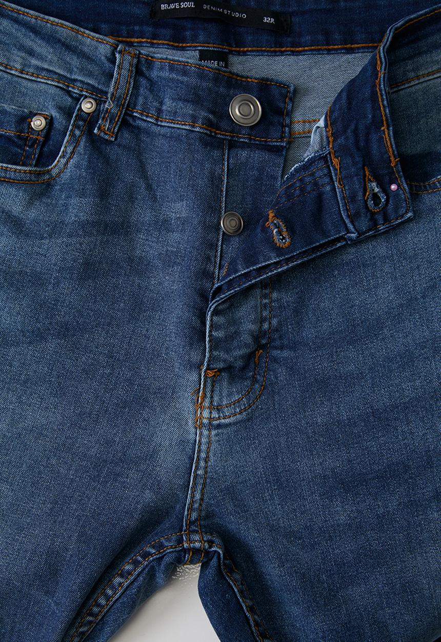 Brave Soul - Denim Skinny Fit Jean - Light Blue Reg Length