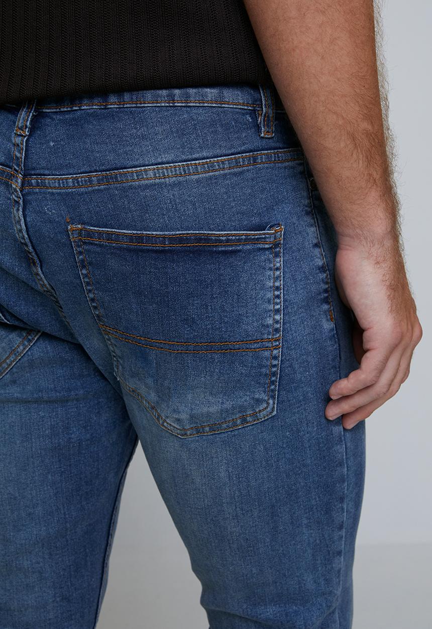 Brave Soul - Denim Skinny Fit Jean - Light Blue Reg Length