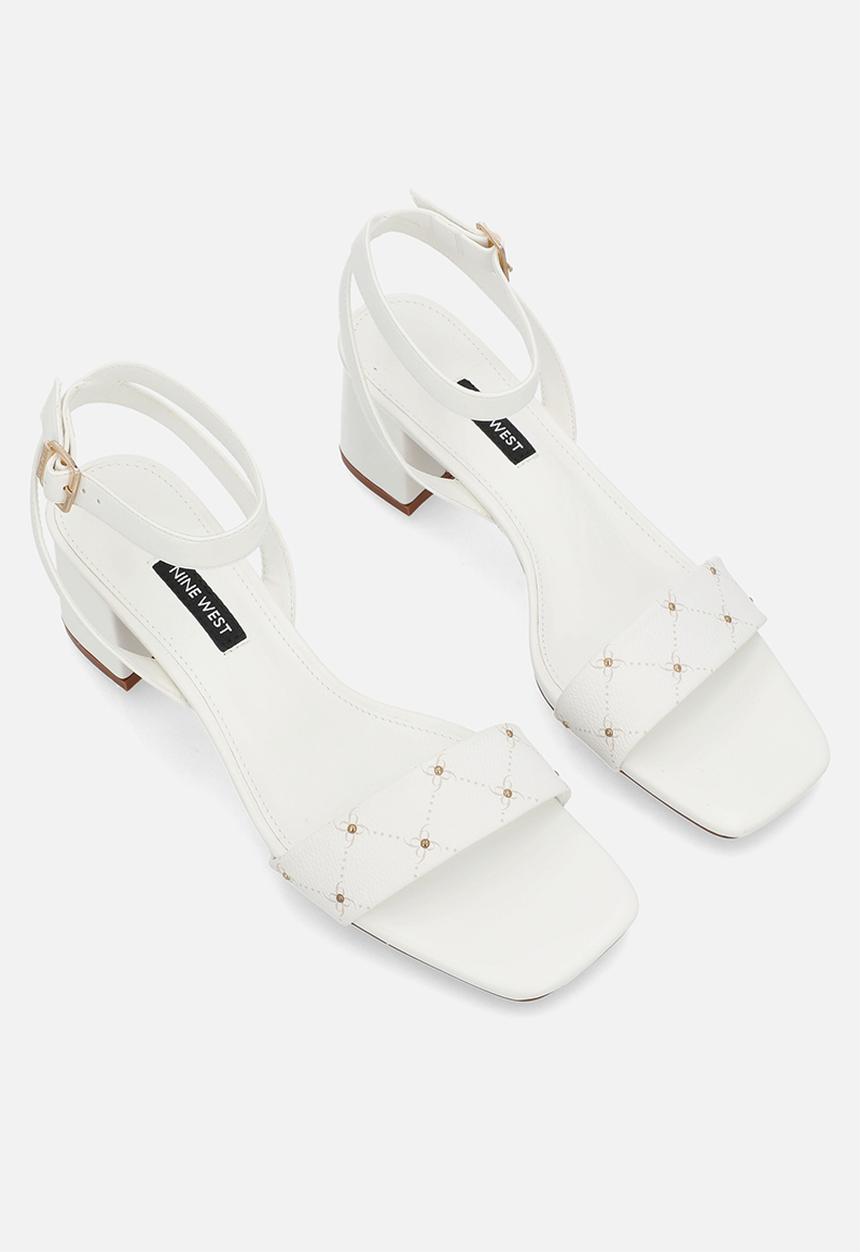 Nine West - Manl Ankle Strap heel - White