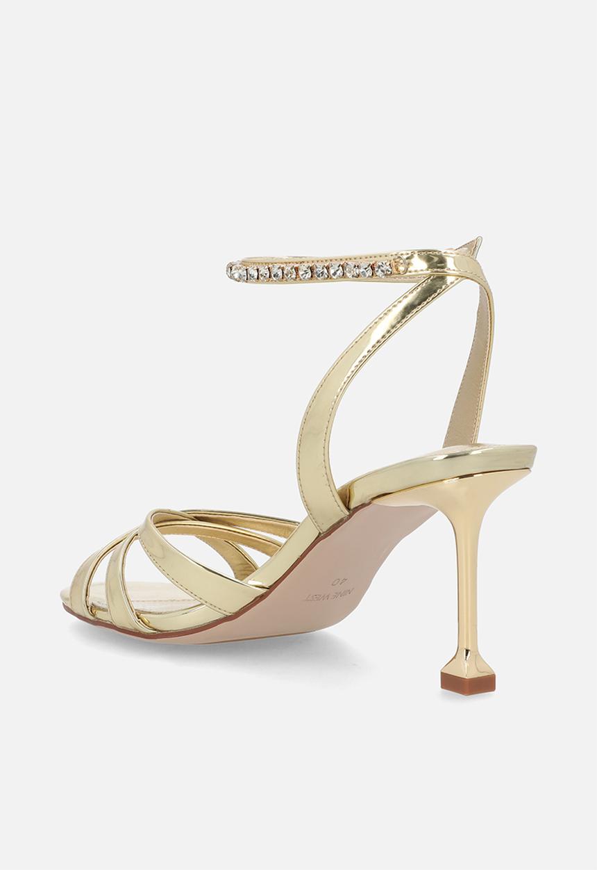 Nine West - Fran  ankle strap heel - gold