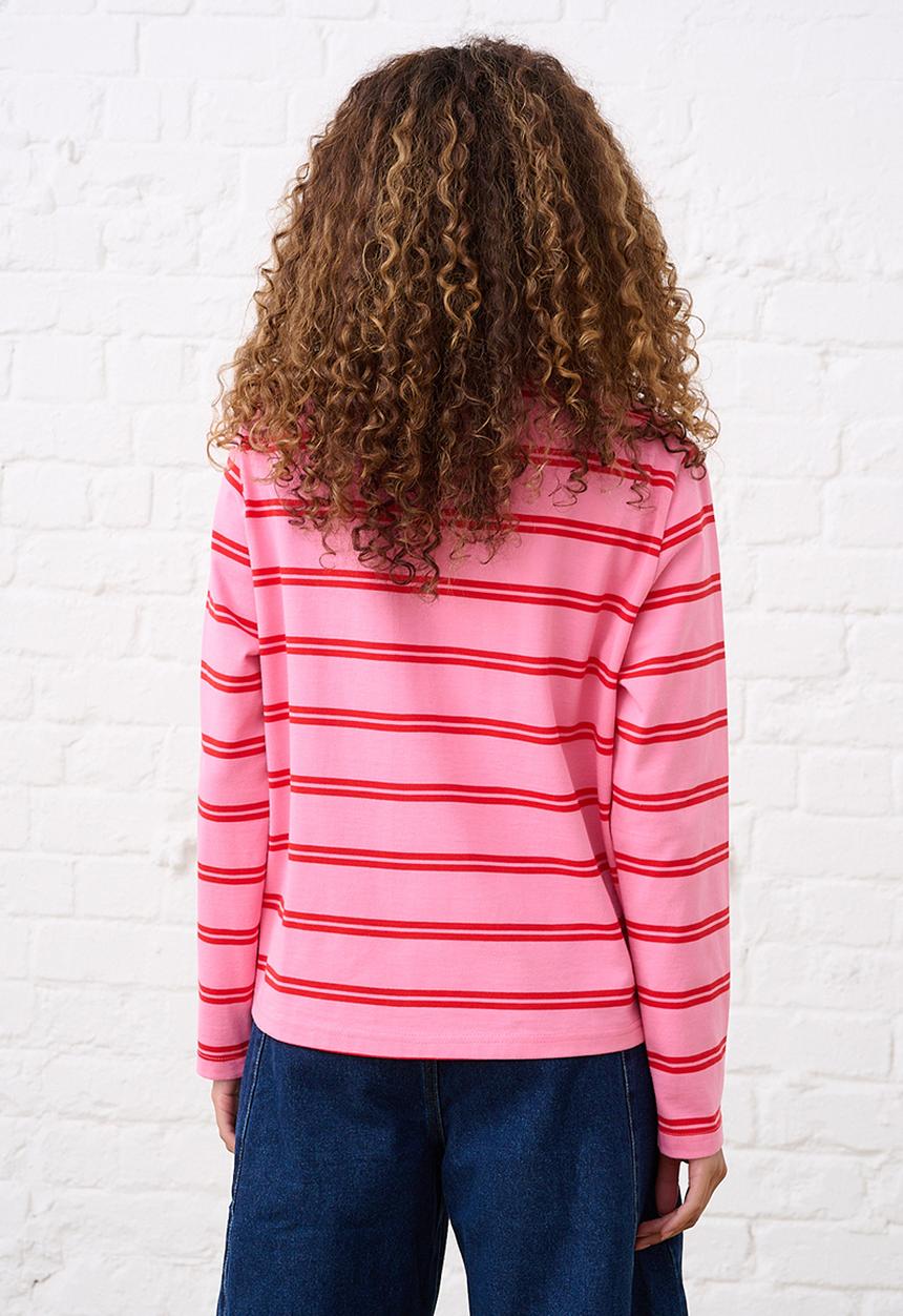 Me&B - Essential Crew Neck - Pink/Red