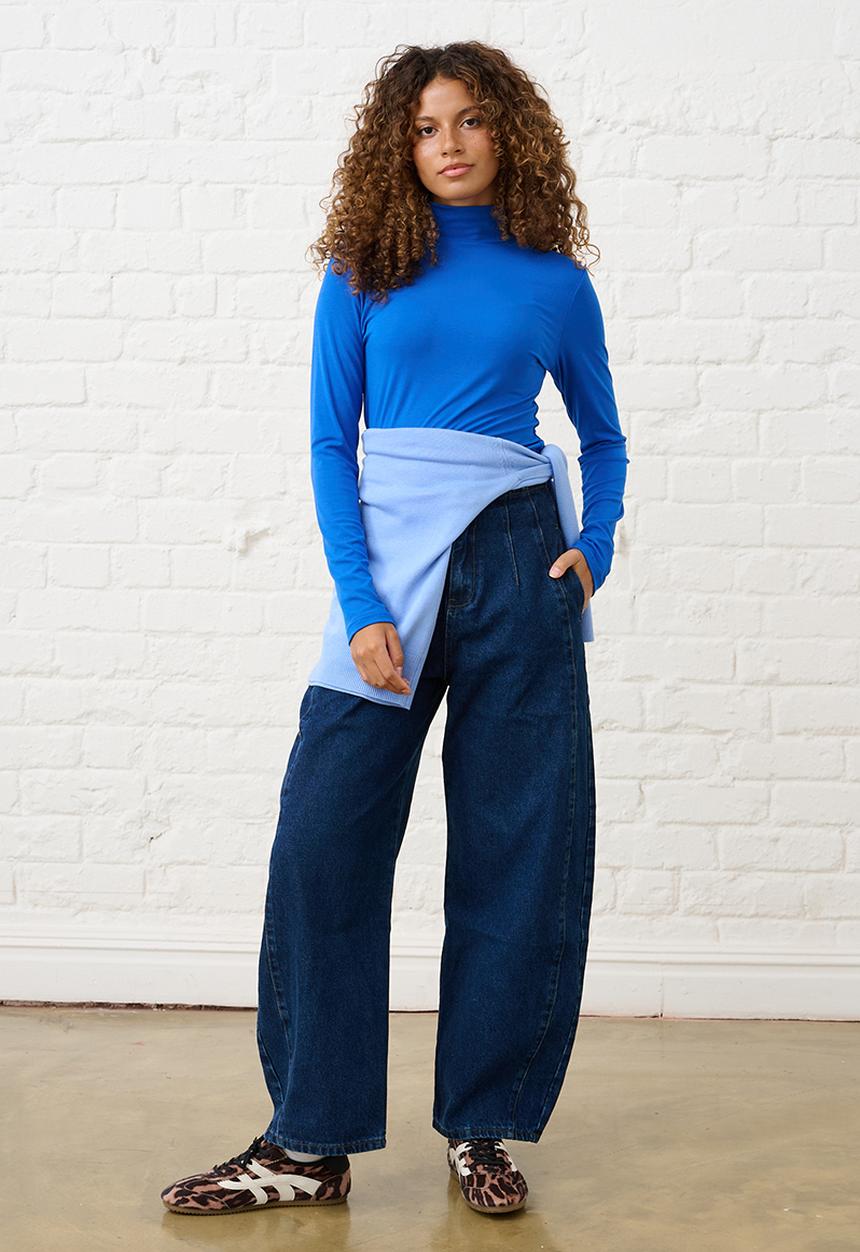 Me&B - Luxe Poloneck Essential - Electric Blue