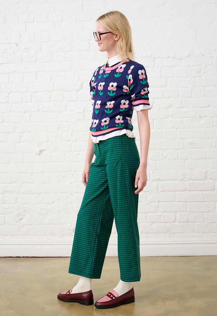 Me&B - Knitwear Top in Tulip Novelty - Purple