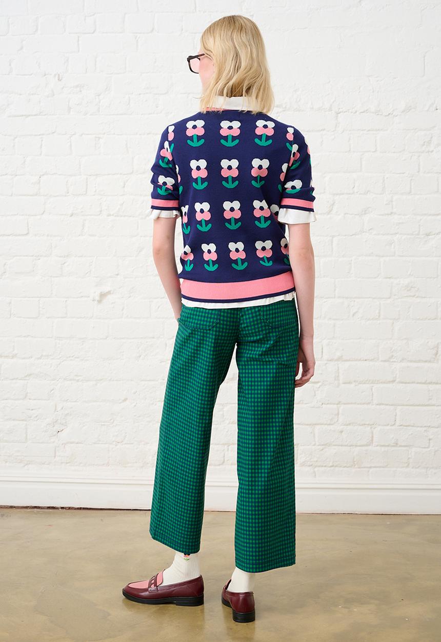 Me&B - Knitwear Top in Tulip Novelty - Purple