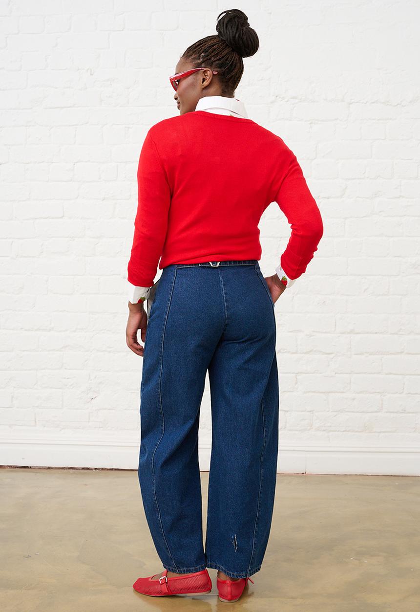 Me&B - Luxe Jumper - Cherry Red