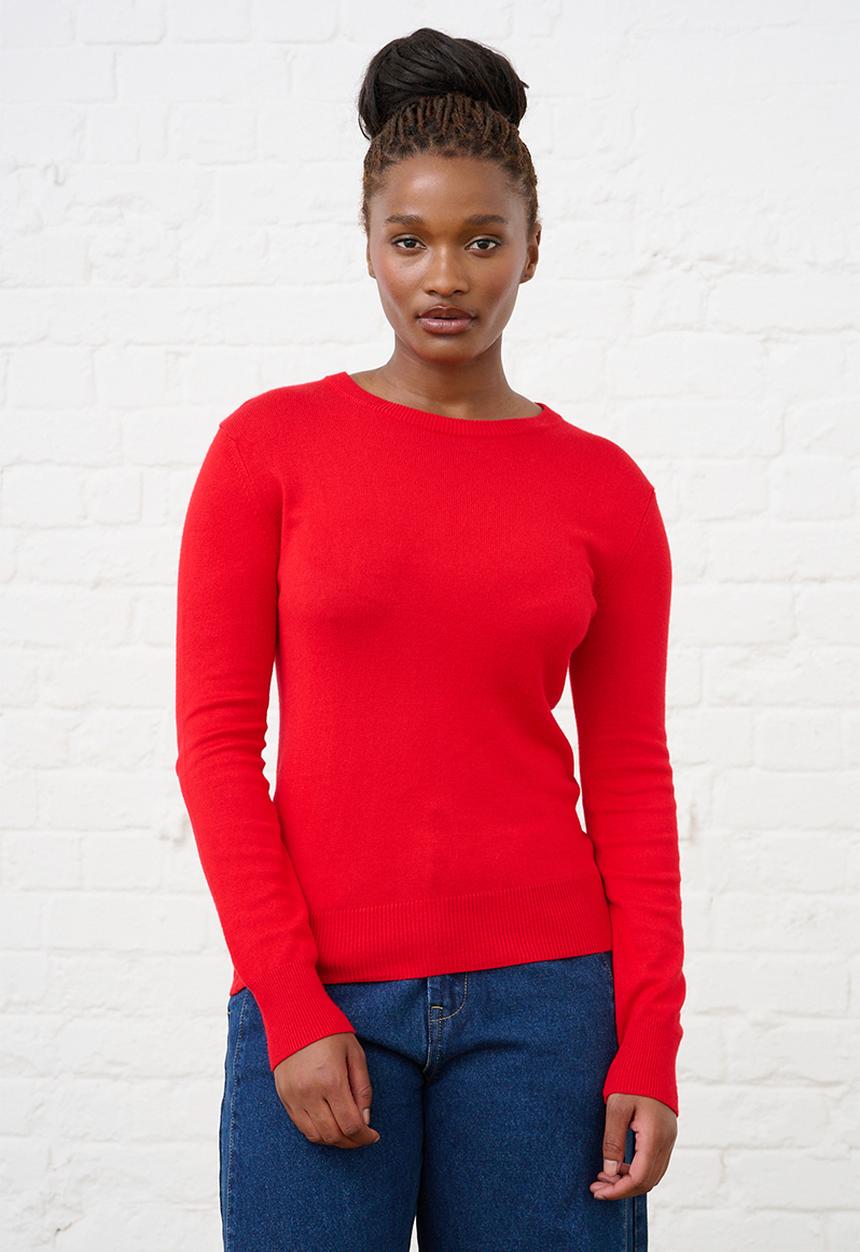 Me&B - Luxe Jumper - Cherry Red