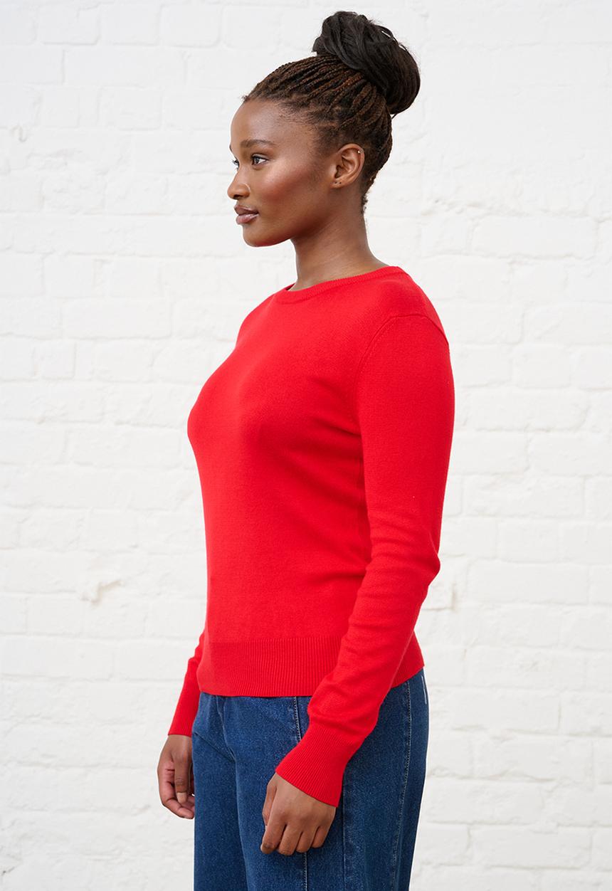 Me&B - Luxe Jumper - Cherry Red