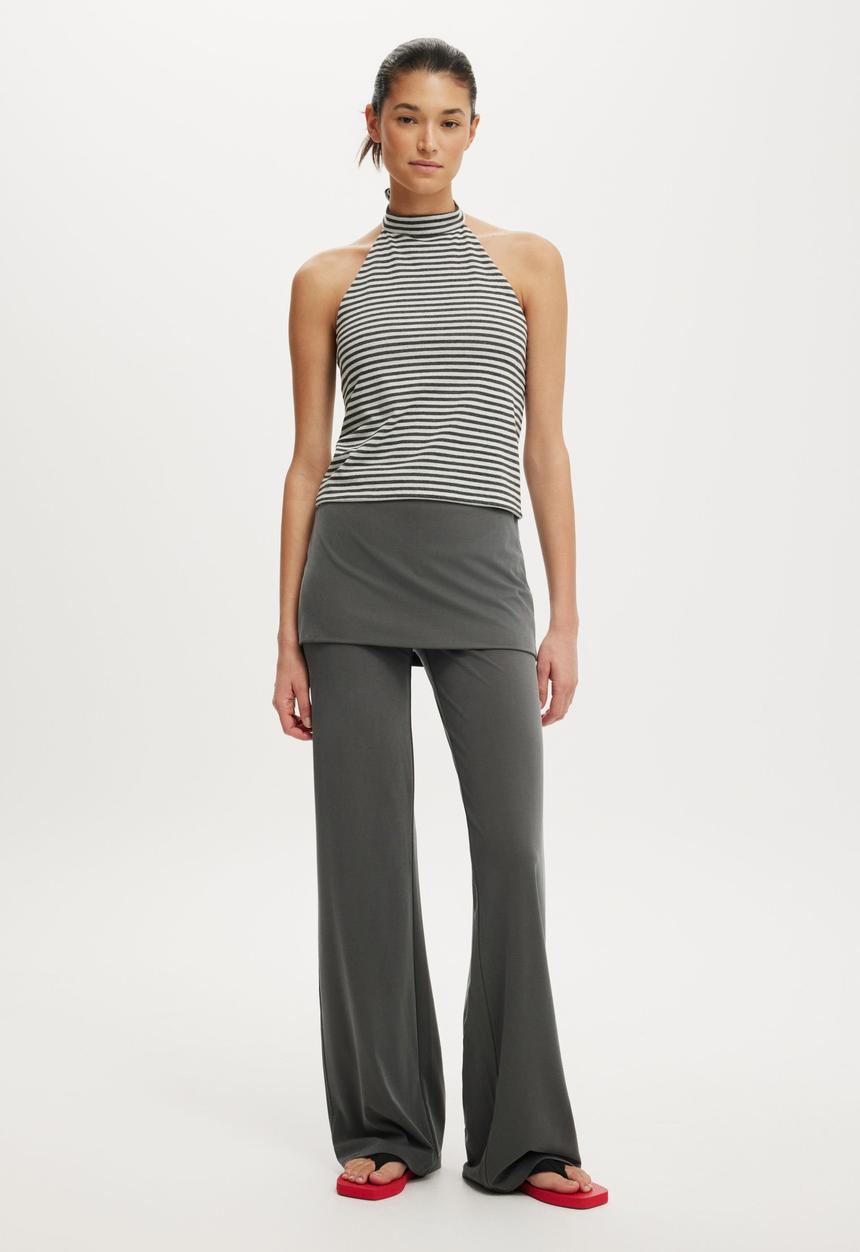 Cotton On - Honey skirt pant - charcoal