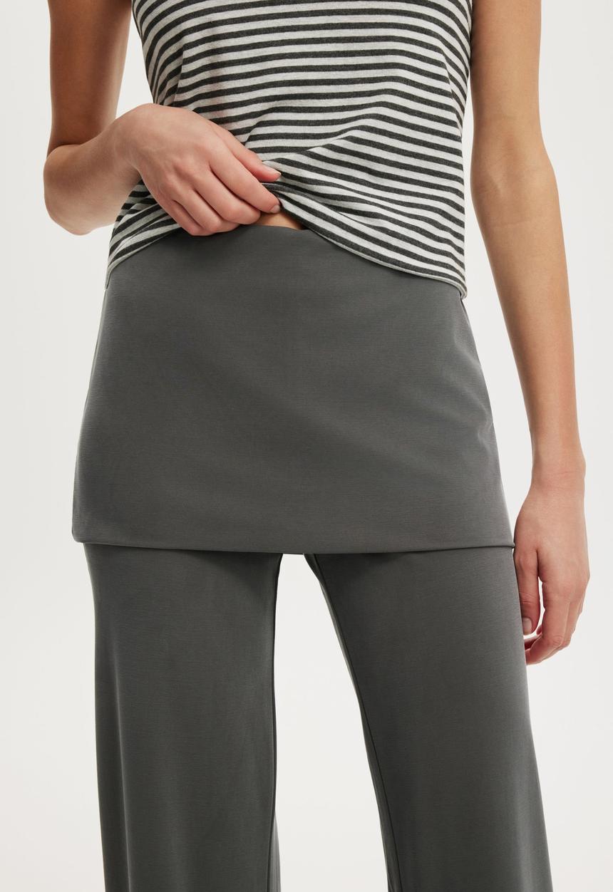 Cotton On - Honey skirt pant - charcoal