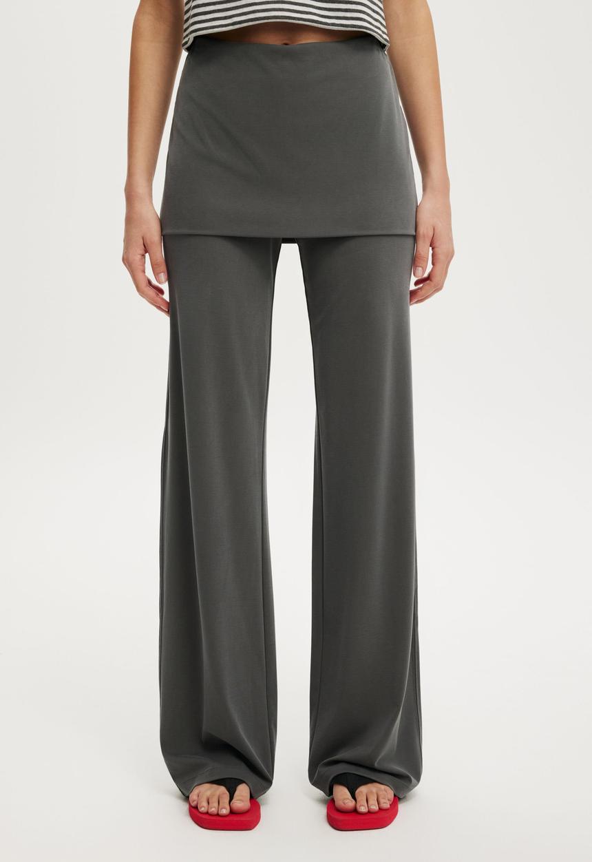 Cotton On - Honey skirt pant - charcoal