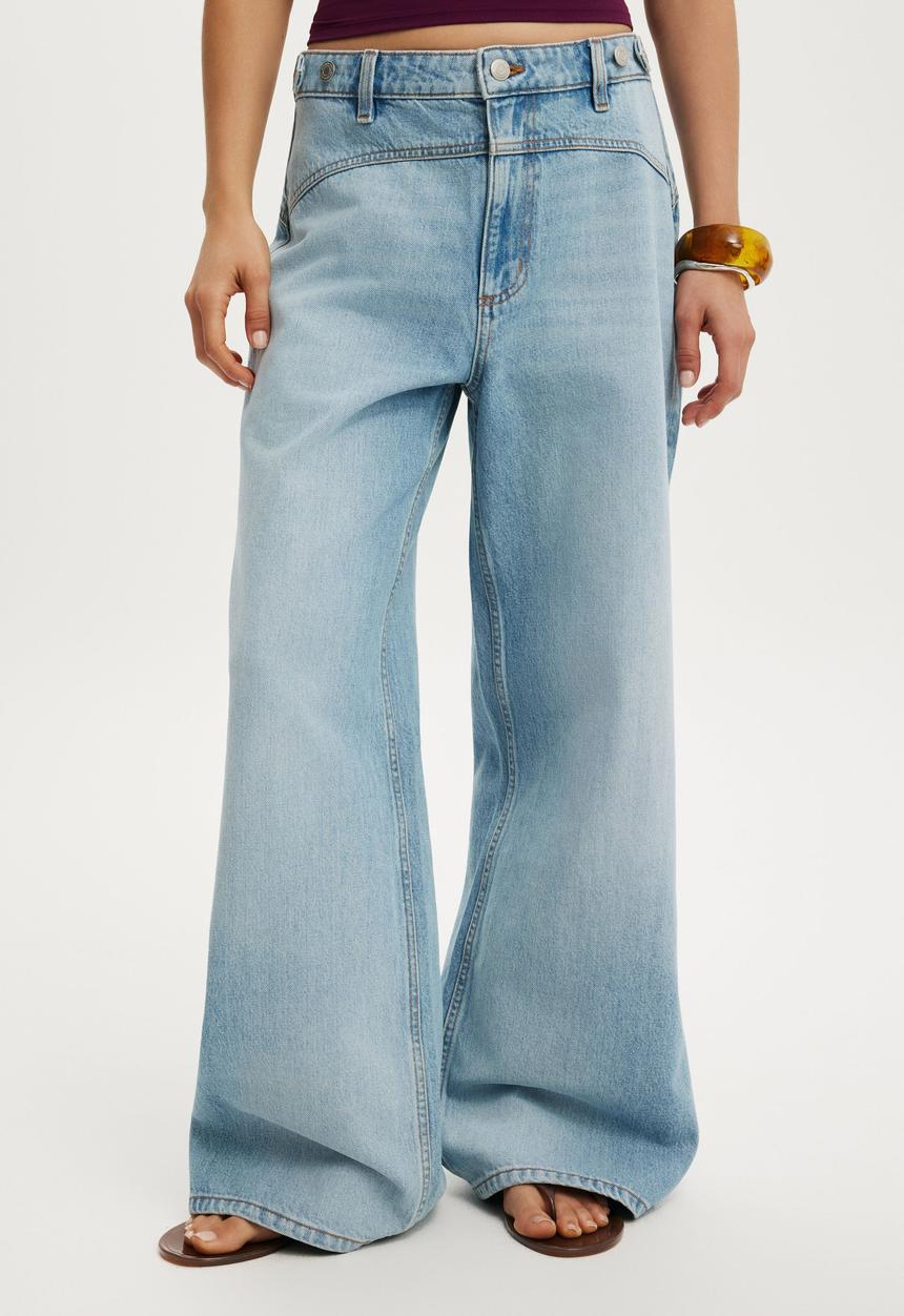Low super baggy jean - cassette blue adjust