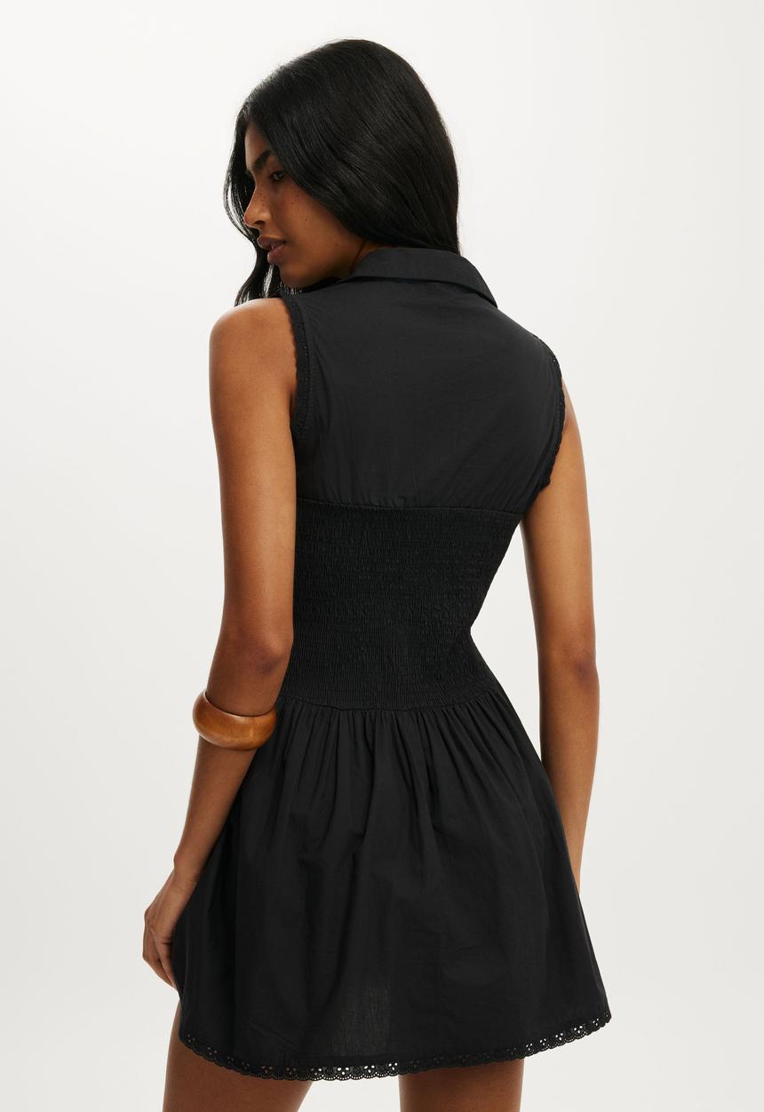 Cotton On - Zoey shirt mini dress - black