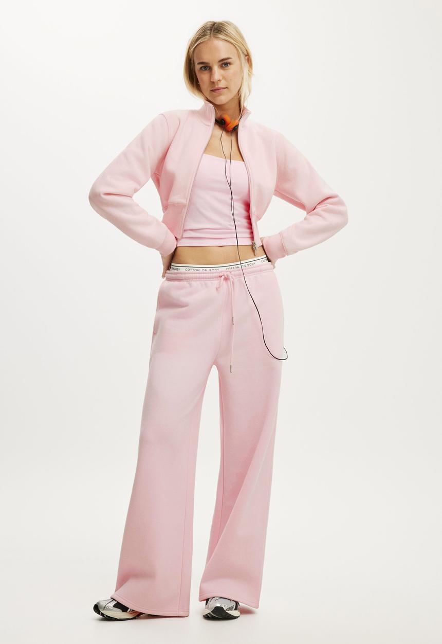 Cotton On - Plush Fitted Zip Through - Cherry Dream